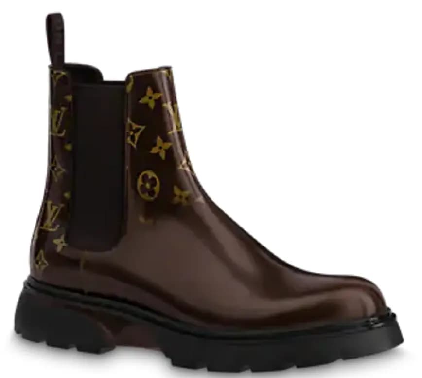 Giày Louis Vuitton Lv Bold Chelsea Boots Mocha Brown 1A9FEI Giày Louis Vuitton Lv Bold Chelsea Boots Mocha Brown 1A9FEI