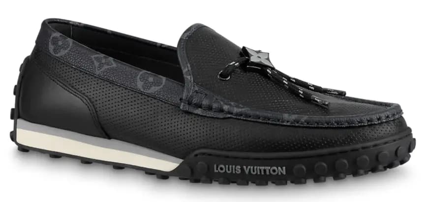 Giày Louis Vuitton LV Racer Moccasins 'Black' 1A9ZH6 Giày Louis Vuitton LV Racer Moccasins 'Black' 1A9ZH6