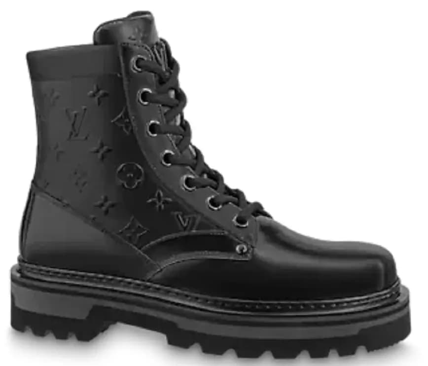 Giày Louis Vuitton Lv Ranger Ankle Boots Black 1A9FDN Giày Louis Vuitton Lv Ranger Ankle Boots Black 1A9FDN