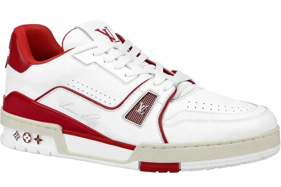Giày Louis Vuitton Bordeaux LV Trainer 'White Red' 1A8ZPR — kich-thuoc: lien-he-order Giày Louis Vuitton Bordeaux LV Trainer 'White Red' 1A8ZPR — kich-thuoc: lien-he-order