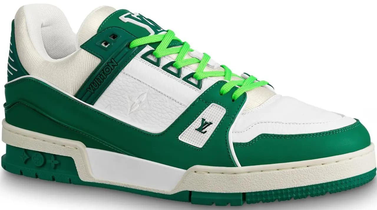 Giày Louis Vuitton Trainer White Green 1A8125 Giày Louis Vuitton Trainer White Green 1A8125