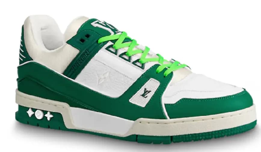 Giày Louis Vuitton LV Trainer Green White 1A9VNH Giày Louis Vuitton LV Trainer Green White 1A9VNH