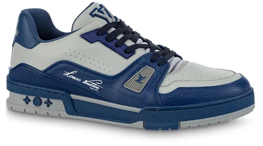 Giày Louis Vuitton LV Trainers 'Blue Gray' 1AA6UV Giày Louis Vuitton LV Trainers 'Blue Gray' 1AA6UV
