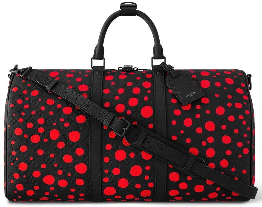 Túi Louis Vuitton x YK Keepall 50 Bag 'Black Red' M21674 Túi Louis Vuitton x YK Keepall 50 Bag 'Black Red' M21674