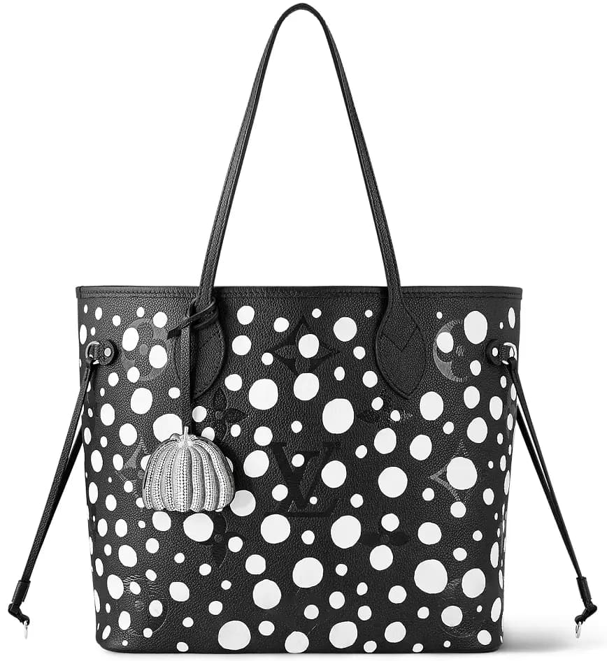 Túi Louis Vuitton x Yk Neverfull Mm Tote Bag 'Black White Dots' M46390 Túi Louis Vuitton x Yk Neverfull Mm Tote Bag 'Black White Dots' M46390