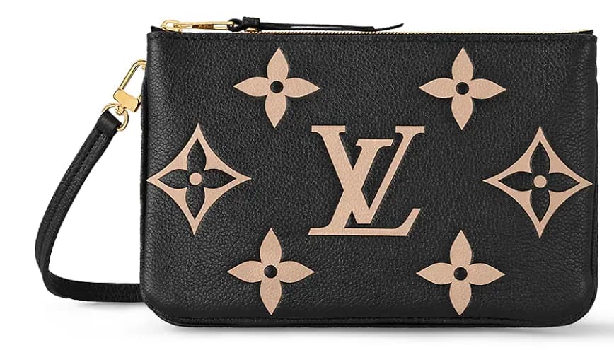 Túi Louis Vuitton Pochette Double Zip On Strap 'Black Beige' M80787 Túi Louis Vuitton Pochette Double Zip On Strap 'Black Beige' M80787