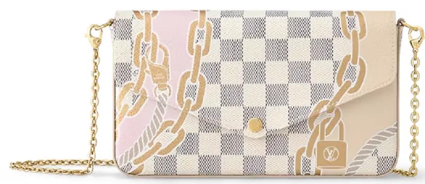 Túi Louis Vuitton Pochette Félicie 'Damier Azur' N40466 Túi Louis Vuitton Pochette Félicie 'Damier Azur' N40466