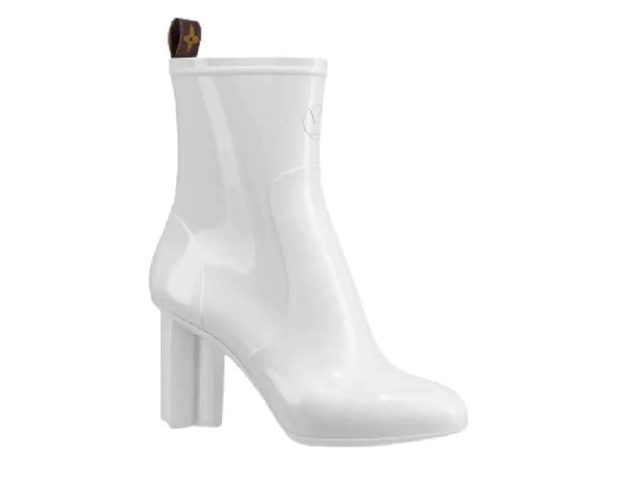 Giày Louis Vuitton Silhouette Ankle Boots White 1A66WD Giày Louis Vuitton Silhouette Ankle Boots White 1A66WD