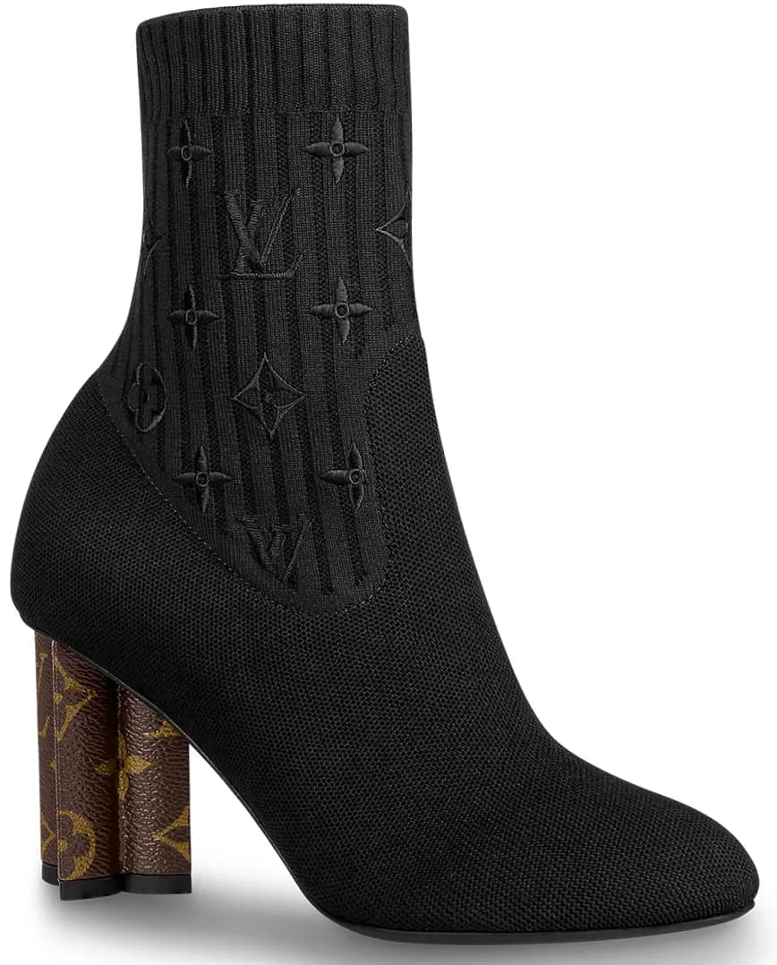 Giày Cao Gót Louis Vuitton Silhouette Ankle Boots 'Black' 1A855C Giày Cao Gót Louis Vuitton Silhouette Ankle Boots 'Black' 1A855C