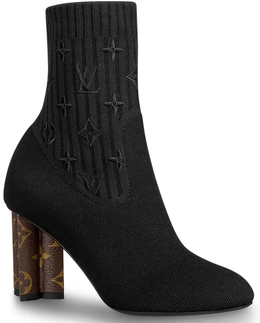 Giày Cao Gót Louis Vuitton Silhouette Ankle Boots 'Black' 1A855C — kich-thuoc: lien-he-order Giày Cao Gót Louis Vuitton Silhouette Ankle Boots 'Black' 1A855C — kich-thuoc: lien-he-order
