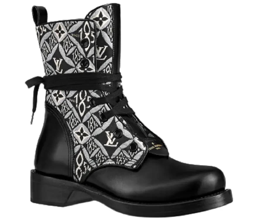 Giày Louis Vuitton Metropolis Flat Rangers 1854 'Grey' 1A8DF1 Giày Louis Vuitton Metropolis Flat Rangers 1854 'Grey' 1A8DF1