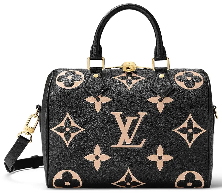 Túi Louis Vuitton Speedy Bandoulière 25 Bag 'Black Beige' M58947 Túi Louis Vuitton Speedy Bandoulière 25 Bag 'Black Beige' M58947