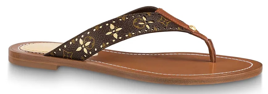 Dép Louis Vuitton Sunny Flat Sandals 'Gold' 1A9POQ — kich-thuoc: lien-he-order Dép Louis Vuitton Sunny Flat Sandals 'Gold' 1A9POQ — kich-thuoc: lien-he-order