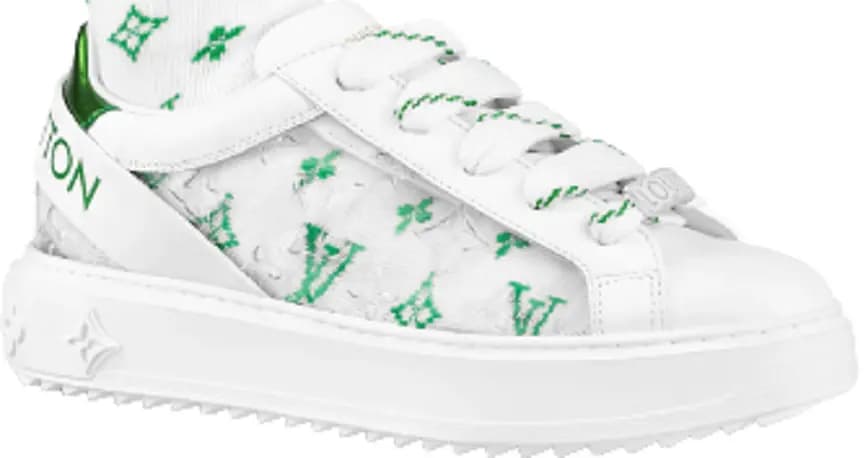 Giày Louis Vuitton Time Out Trainers 'Green' 1A9Q08 Giày Louis Vuitton Time Out Trainers 'Green' 1A9Q08