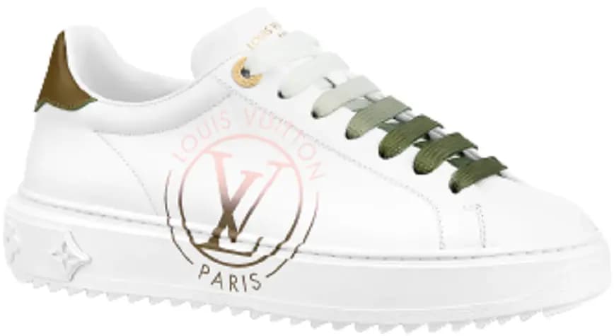 Giày Louis Vuitton Time Out Trainers 'Khaki Green' 1AA1C6 Giày Louis Vuitton Time Out Trainers 'Khaki Green' 1AA1C6
