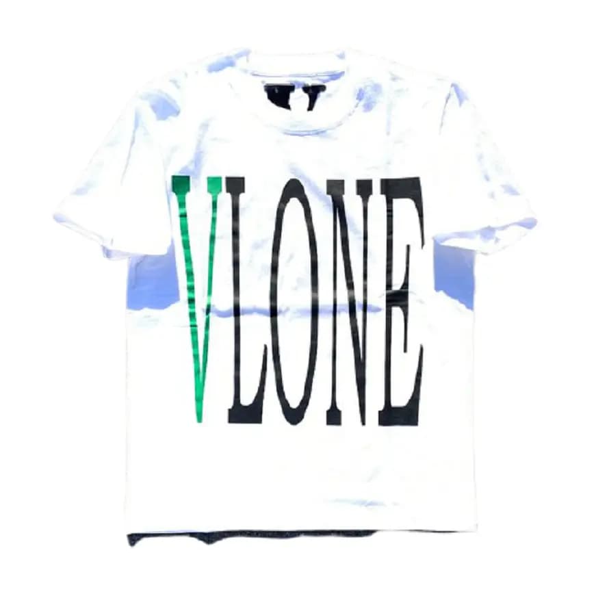 Áo Vlone Deadstock Vlone Staple Tee White Green Áo Vlone Deadstock Vlone Staple Tee White Green