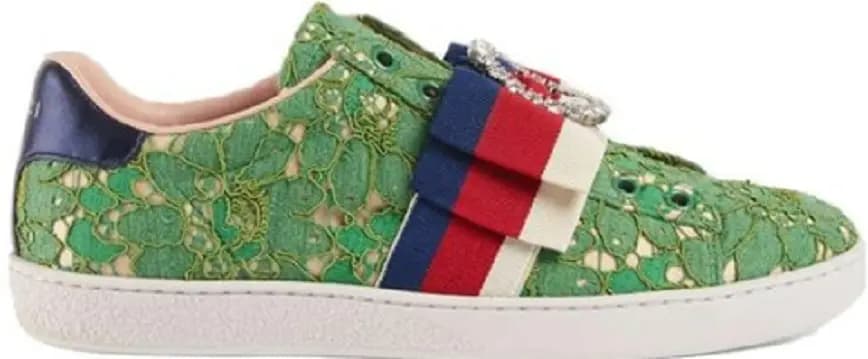 Giày Gucci Green Flat Heel 'Green' 498705-9MW10-3876 Giày Gucci Green Flat Heel 'Green' 498705-9MW10-3876