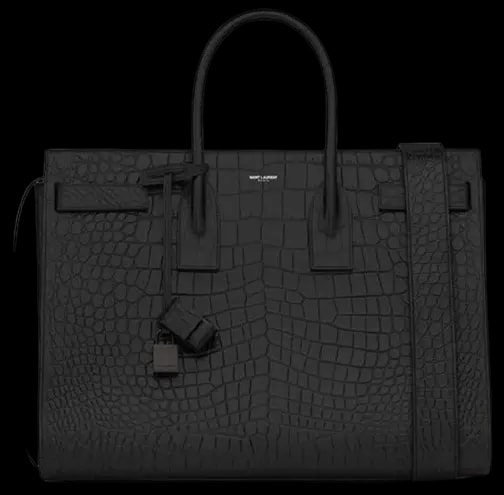 Túi Saint Laurent Large Sac De Jour Crocodile 'Black' 441571CS38U1000 — kich-thuoc: lien-he-order Túi Saint Laurent Large Sac De Jour Crocodile 'Black' 441571CS38U1000 — kich-thuoc: lien-he-order