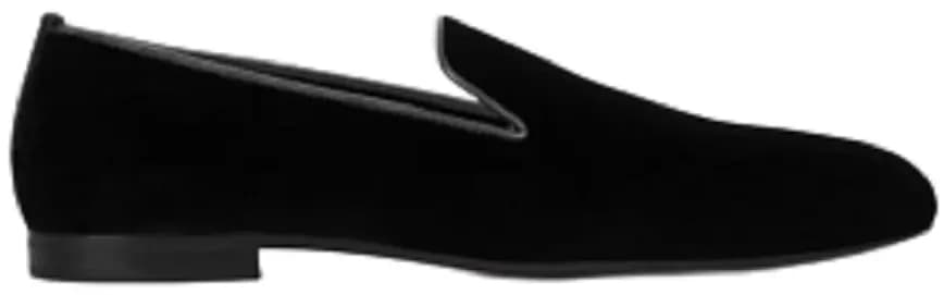 Giày Saint Laurent Smoking 15 Slippers In Velvet 'Black' Giày Saint Laurent Smoking 15 Slippers In Velvet 'Black'