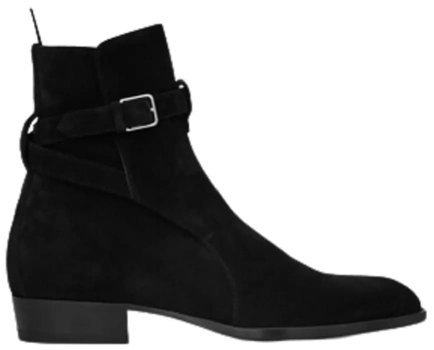 Giày Saint Laurent Wyatt Jodhpur Boots In Suede 'Black' 498372BT3001000 Giày Saint Laurent Wyatt Jodhpur Boots In Suede 'Black' 498372BT3001000