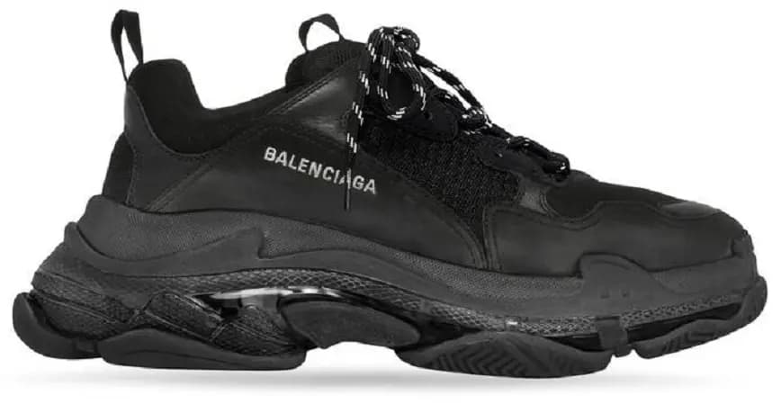 Giày Balenciaga Triple S Trainers Clear Sole 'Black' 541624-W2FB1-1000 Giày Balenciaga Triple S Trainers Clear Sole 'Black' 541624-W2FB1-1000