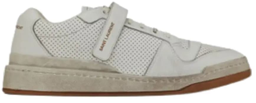 Giày Saint Laurent Sl24 In Used Look Leather 'White' 60254604L109030 Giày Saint Laurent Sl24 In Used Look Leather 'White' 60254604L109030