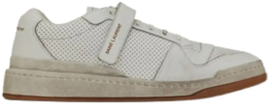 Giày Saint Laurent Sl24 In Used Look Leather 'White' 60254604L109030 — kich-thuoc: lien-he-order Giày Saint Laurent Sl24 In Used Look Leather 'White' 60254604L109030 — kich-thuoc: lien-he-order