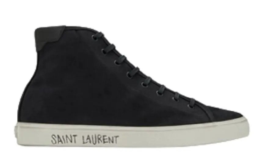 Giày Saint Laurent Malibu Mid Top Sneaker Black 606075GUZ201000 — kich-thuoc: lien-he-order Giày Saint Laurent Malibu Mid Top Sneaker Black 606075GUZ201000 — kich-thuoc: lien-he-order