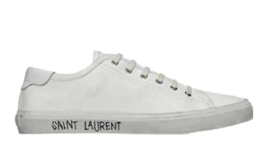 Giày Saint Lauren Malibu Sneaker Optic White Giày Saint Lauren Malibu Sneaker Optic White