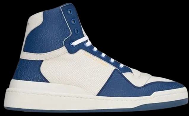 Giày Saint Laurent SL 24 Mid-top 'White Blue' 610618-AAAI5-9083 — kich-thuoc: 40.5 Giày Saint Laurent SL 24 Mid-top 'White Blue' 610618-AAAI5-9083 — kich-thuoc: 40.5