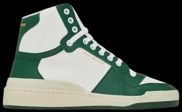 Giày Saint Laurent SL 24 Mid-top 'White Green' 610619AAAS48513 — kich-thuoc: 36 Giày Saint Laurent SL 24 Mid-top 'White Green' 610619AAAS48513 — kich-thuoc: 36