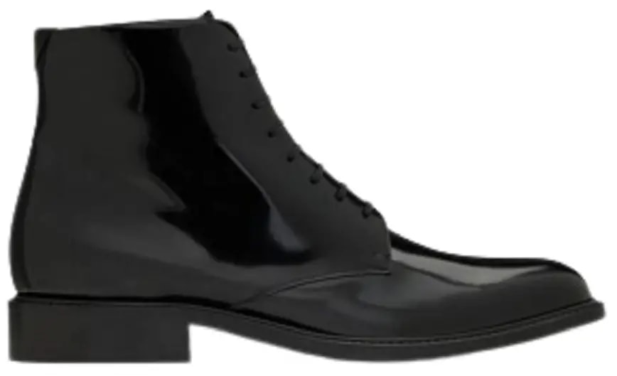 Giày Saint Laurent Army Laced Boots In Shiny Leather 'Black' 6323581YZ001000 — kich-thuoc: lien-he-order Giày Saint Laurent Army Laced Boots In Shiny Leather 'Black' 6323581YZ001000 — kich-thuoc: lien-he-order