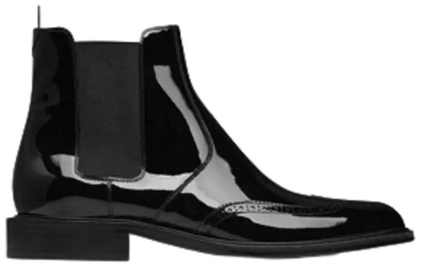 Giày Saint Laurent Army Chelsea Boots In Patent Leather 'Black' Giày Saint Laurent Army Chelsea Boots In Patent Leather 'Black'