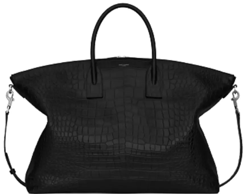 Túi Saint Laurent Giant Bowling Crocodile 'Black' 649646DZE0E1000 — kich-thuoc: lien-he-order Túi Saint Laurent Giant Bowling Crocodile 'Black' 649646DZE0E1000 — kich-thuoc: lien-he-order