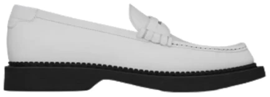 Giày Saint Laurent Teddy Penny Loafer 'White' 66874826Y009030 Giày Saint Laurent Teddy Penny Loafer 'White' 66874826Y009030