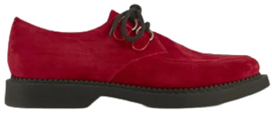 Giày Saint Laurent Teddy Derbies In Suede 'Red' Giày Saint Laurent Teddy Derbies In Suede 'Red'
