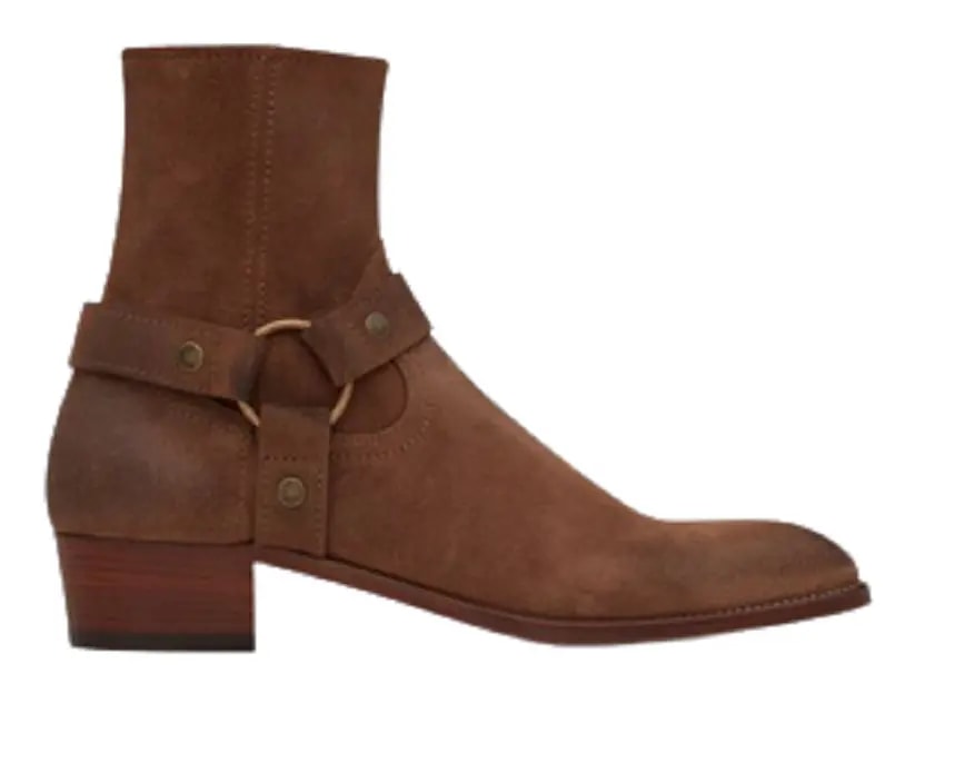 Giày Saint Laurent Wyatt Harness Boots Brown 66928425T002749 — kich-thuoc: lien-he-order Giày Saint Laurent Wyatt Harness Boots Brown 66928425T002749 — kich-thuoc: lien-he-order