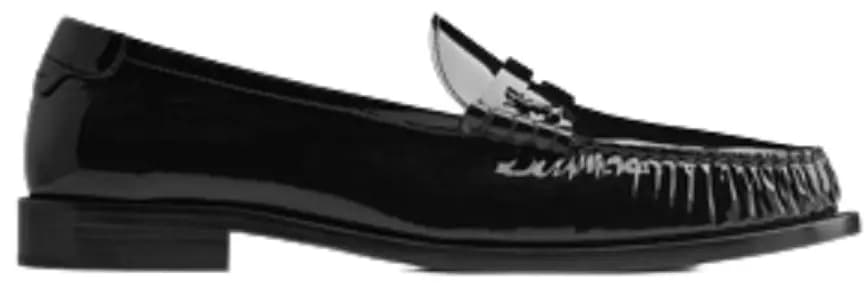 Giày Saint Laurent Le Loafer Monogram Penny Slippers 'Black' Giày Saint Laurent Le Loafer Monogram Penny Slippers 'Black'