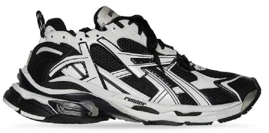 Giày Balenciaga Runner Trainers 'Black White' 677403W3RB29010 Giày Balenciaga Runner Trainers 'Black White' 677403W3RB29010