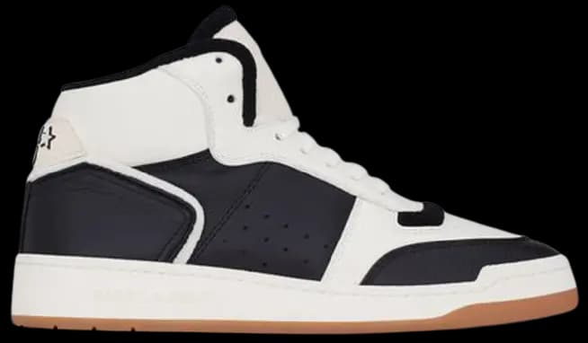 Giày Saint Laurent SL 80 Mid-top 'White Black' 69079700NI49871 Giày Saint Laurent SL 80 Mid-top 'White Black' 69079700NI49871