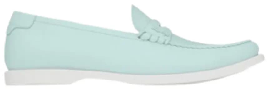 Giày Saint Laurent Le Loafer Monogram Penny Slippers 'Blue' Giày Saint Laurent Le Loafer Monogram Penny Slippers 'Blue'