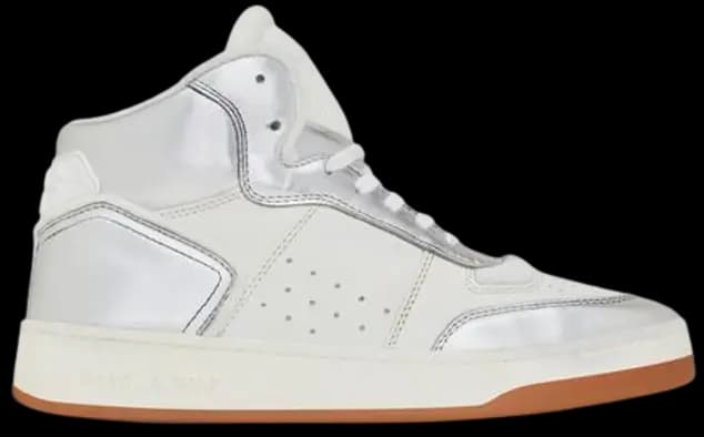 Giày Saint Laurent SL 80 Mid-top 'Silver' 713655AAAWS1047 Giày Saint Laurent SL 80 Mid-top 'Silver' 713655AAAWS1047