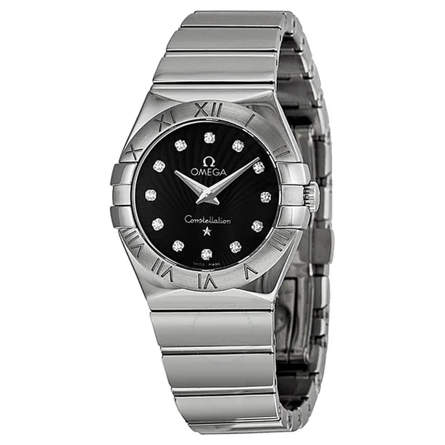 Đồng Hồ Omega Constellation Diamond 'Silver Black' 123-10-27-60-51-002 Đồng Hồ Omega Constellation Diamond 'Silver Black' 123-10-27-60-51-002