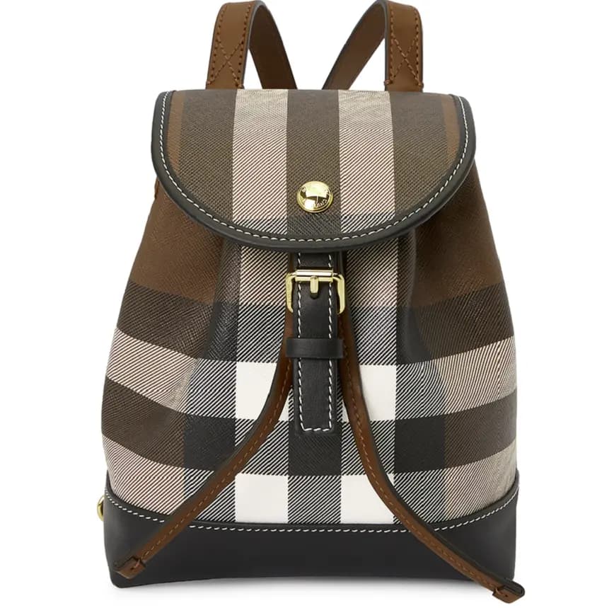 Balo Burberry Check Micro 'Brown' 8058469 Balo Burberry Check Micro 'Brown' 8058469