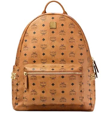 Balo MCM Stark Studs Backpack Visetos Cognac MMKAAVE09CO001 Balo MCM Stark Studs Backpack Visetos Cognac MMKAAVE09CO001