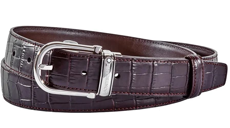 Dây Lưng Montblanc Classic Line Brown Chrome-Tanned Leather Belt 114391 Dây Lưng Montblanc Classic Line Brown Chrome-Tanned Leather Belt 114391