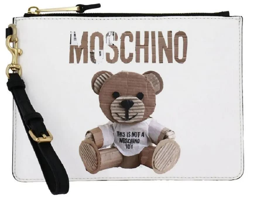 Ví Moschino Ladies Teddy Bear 'White' A842182101001 Ví Moschino Ladies Teddy Bear 'White' A842182101001