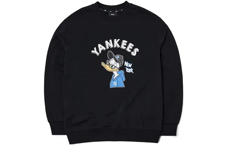 Áo MLB X DISNEY Donald Duck Front Print Overfit Sweatshirt NY Yankees 3AMTD1014-50BKS Áo MLB X DISNEY Donald Duck Front Print Overfit Sweatshirt NY Yankees 3AMTD1014-50BKS
