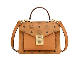 Túi MCM Patricia Satchel Visetos Cognac MWEAAPA02CO001 Túi MCM Patricia Satchel Visetos Cognac MWEAAPA02CO001