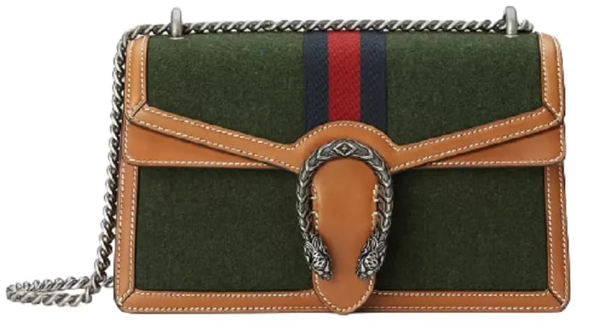 Túi Gucci Dionysus Small Shoulder Dark Green Wool Fabric 400249-HS3KN-3382 Túi Gucci Dionysus Small Shoulder Dark Green Wool Fabric 400249-HS3KN-3382